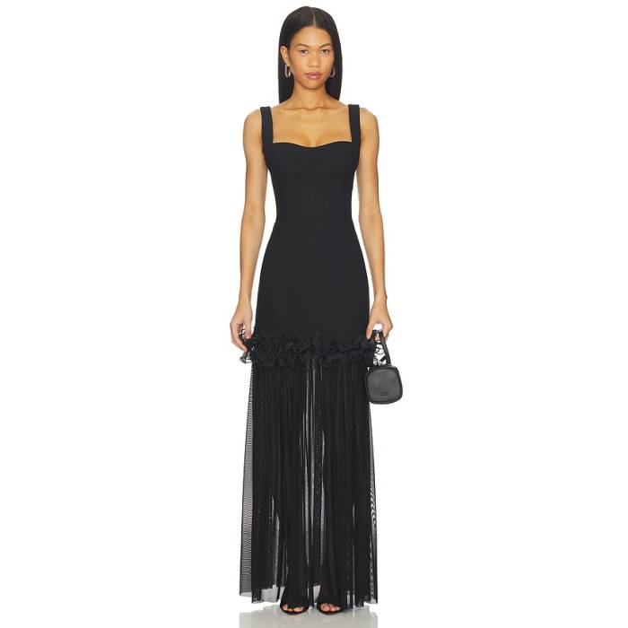 Elliatt 【 Sia Gown Women Black 】 レディース 黒いこと 黒いこと