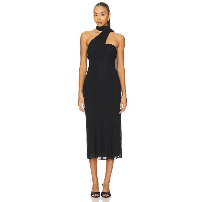 Lovers And Friends 【 Willow Midi Dress Women Black 】 お召しもの レディース 黒いこと 黒いこと
