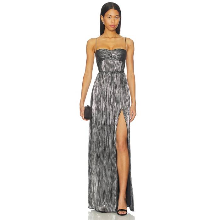 Lovers And Friends 【 Emmy Gown Women Silver \u0026Amp; Black Metallic 】 レディース Silver しろがね色・しろがね色 黒いこと 黒いこと