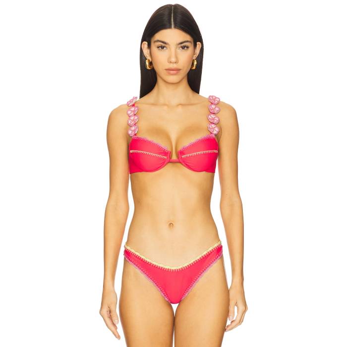 Capittana 【 Lily Bikini Top Women Pink 】 レディースファッション 水着 レディース pink ピンク
