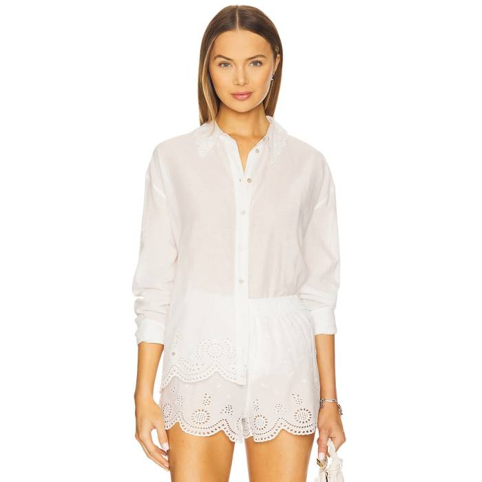 Loveshackfancy 【 Orsay Top Women Optic White 】 レディース 白いこと 白いこと