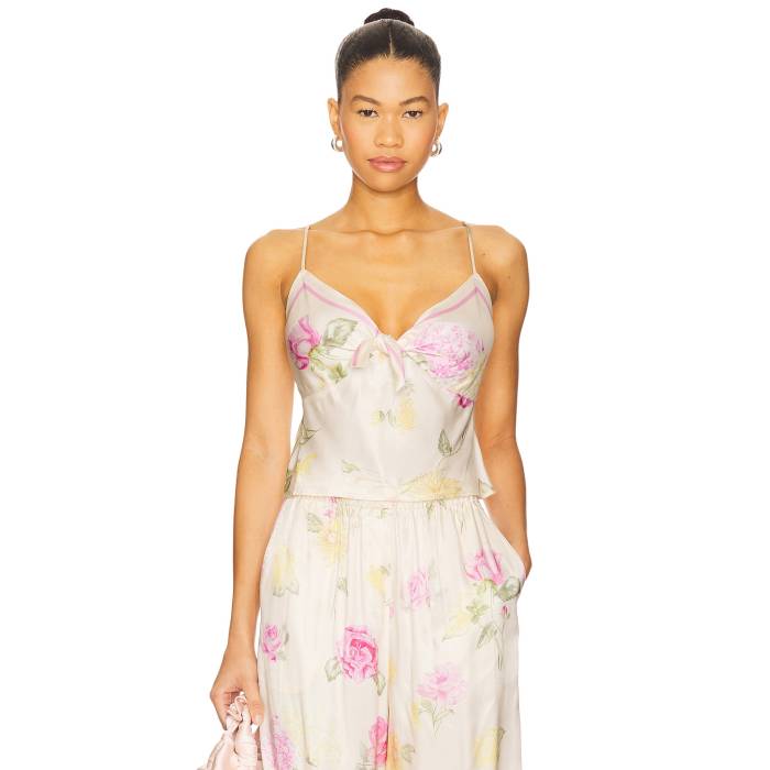 Loveshackfancy 【 Emeraine Top Women Sunlit Rose 】 レディース Rose サクラ色
