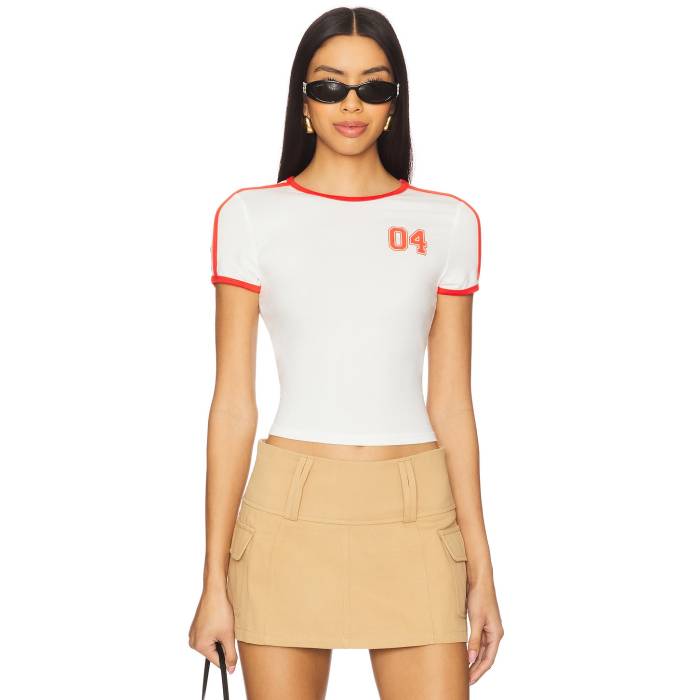 Superdown 【 Darya Top Women White 】 レディースファッション トップス Tシャツ カットソー レディース 白色 ホワイト