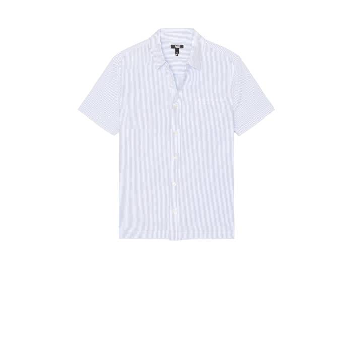 ペイジ Paige 【 Desoto Shirt Men Hail Stripe 】 メンズ Stripe ストライプ｜スニケス
