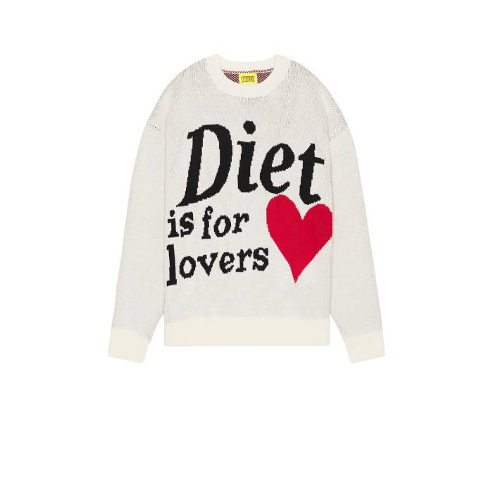Diet Starts Monday 【 Lovers Knit Sweater Men White 】 ニット トレーナー メンズファッション トップス ニット セーター メンズ 白色 ホワイト 24,282円