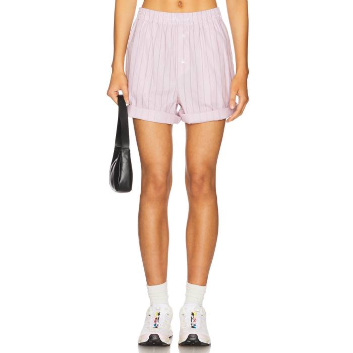 H2Ofagerholt 【 Holiday Shorts Women Dusty Rose Stripe 】 さる股引き レディース Rose さくら色 Stripe 縞模様