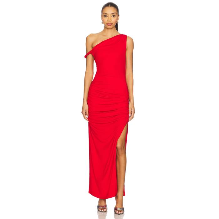 Line & Dot 【 Erina Asymmetrical Maxi Dress Women Red 】 ドレス レディース Red 赤・レッド|スニケス
