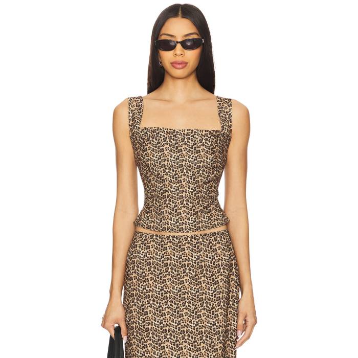 Miaou 【 Imogene Corset Women Leopard 】 レディース ヒョウ柄 レオパード