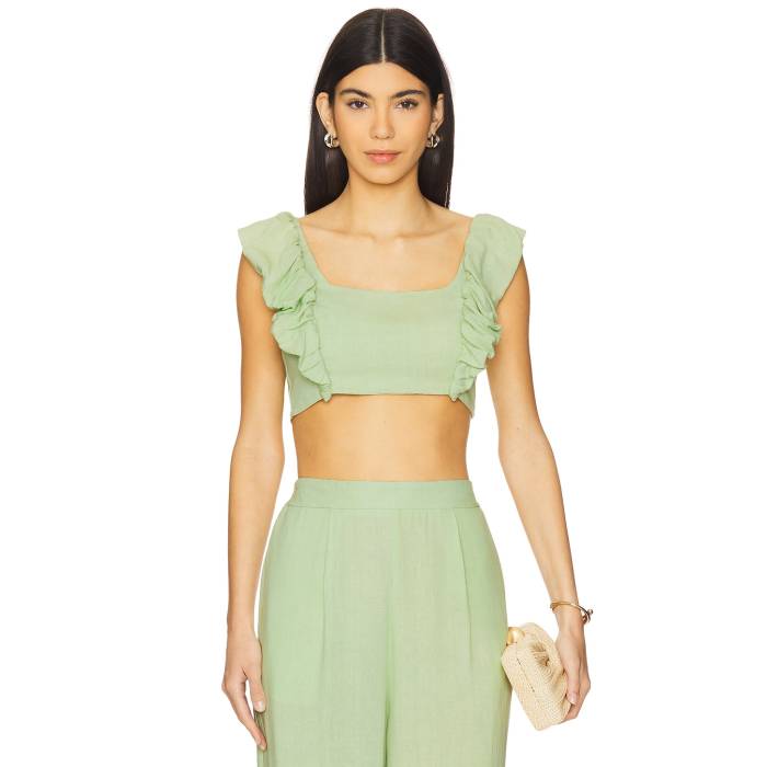 Peixoto 【 Jocelyn Crop Top Women Matcha Latte 】 Crop クロップ レディース｜スニケス