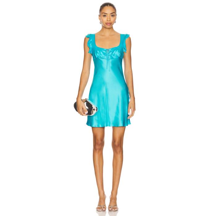 アマンダアプリチャード Amanda Uprichard 【 Laurien Dress Women Marina 】 お召しもの レディース