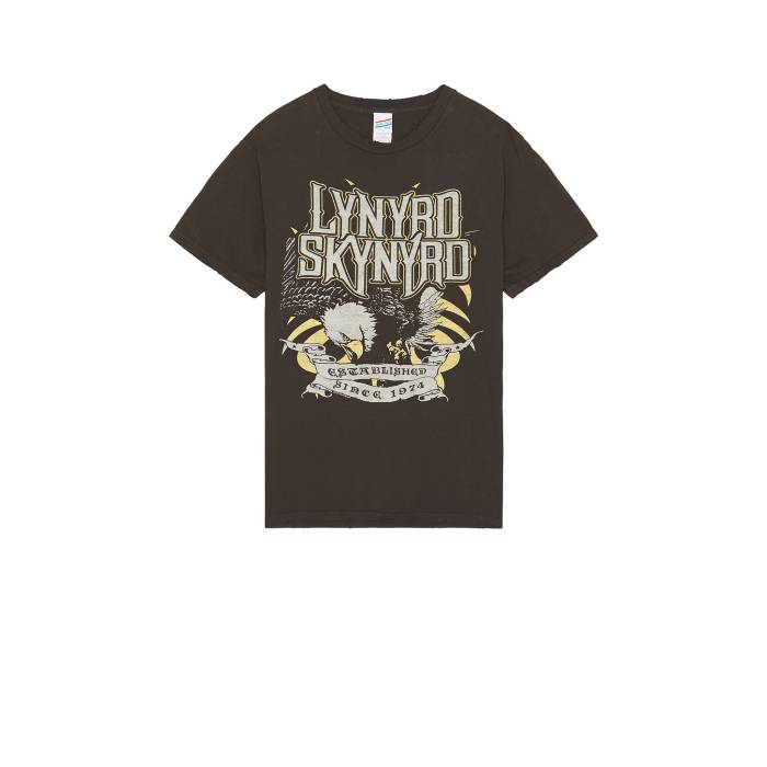ジャンクボンネット Junk Food 【 Lynyrd Skynyrd Since 1974 Tee Men Coffee 】 プルオーバー メンズ