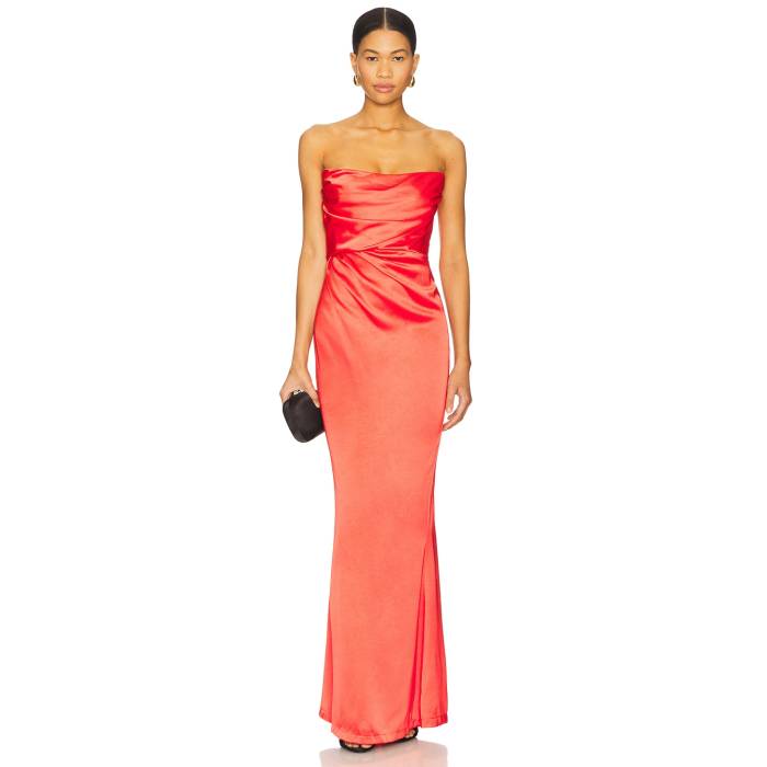 Nookie 【 Emelie Strapless Gown Women Red 】 レディースファッション ドレス レディース Red 赤・レッド