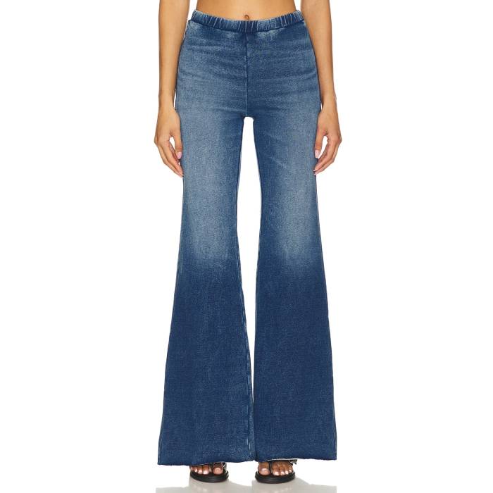 グッドアメリカン Good American 【 Jeanius Pull On Flare Legging Women Indigo900 】 レディースファッション ボトムス パンツ レディース