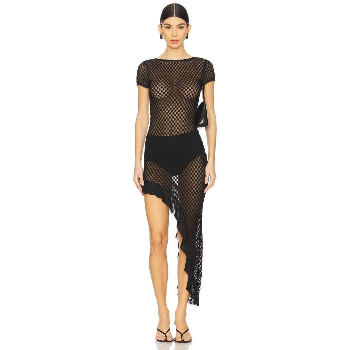 Superdown 【 Aletta Asymmetric Dress Women Black 】 ドレス レディースファッション ドレス レディース 黒色 ブラック 19,312円