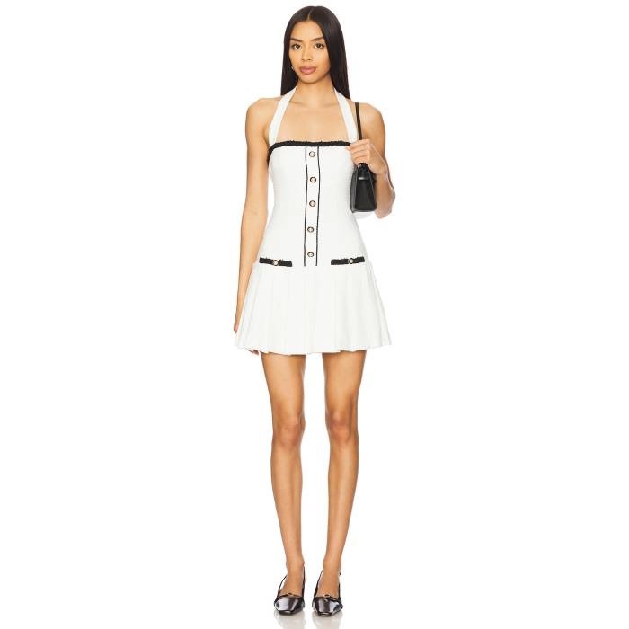 Majorelle 【 Ilona Mini Dress Women Ivory 】 御召しもの レディース 象牙色