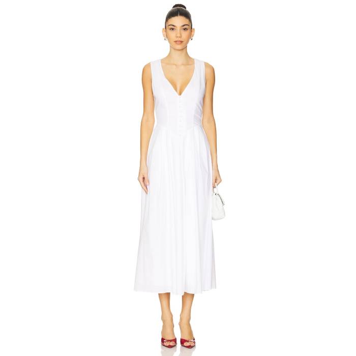 More To Come 【 Rae Midi Dress Women White 】 御召しもの レディース 白いこと 白いこと