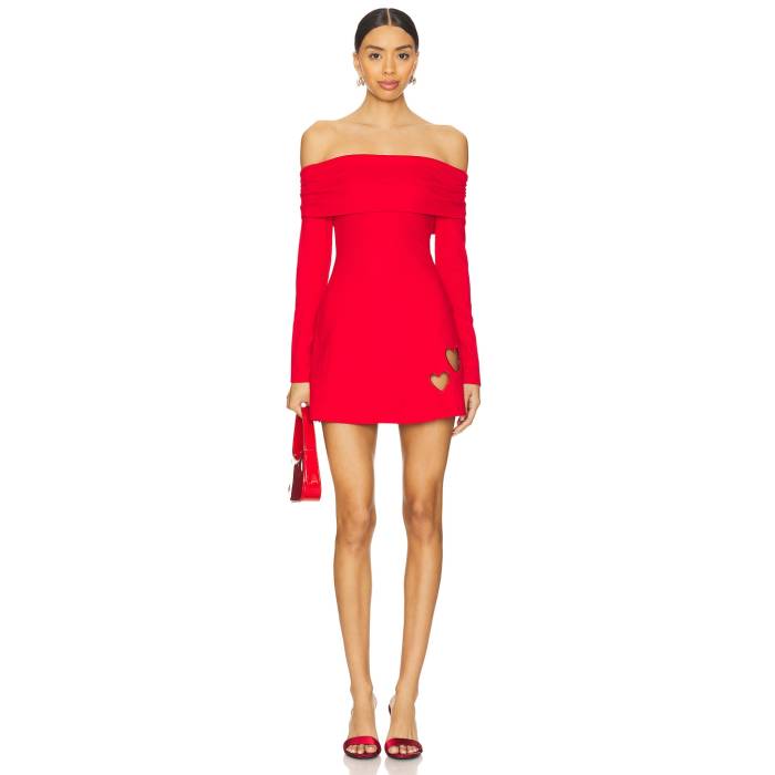 More To Come 【 Everly Off Shoulder Dress Women Red 】 ドレス レディースファッション ドレス レディース Red 赤・レッド