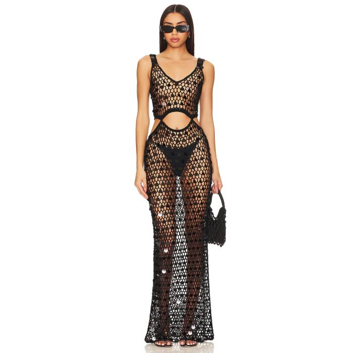 Superdown 【 Elena Maxi Dress Women Black 】 ドレス レディースファッション ドレス レディース 黒色 ブラック