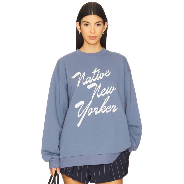 Etre Cecile 【 Native New Yorker Boyfriend Sweatshirt Women Navy 】 ネイティブ スウェット トレーナー レディース 紺色 ネイビー|スニケス