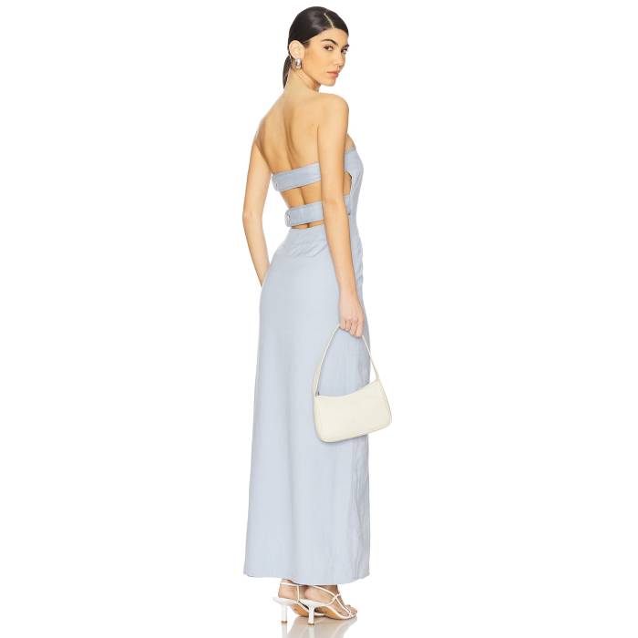 La Porte 【 Romy Strapless Panel Back Dress Women Cashmere Blue 】 ドレス レディースファッション ドレス レディース 青色 ブルー