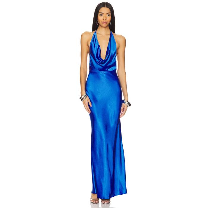 Runaway The Label 【 X Revolve Posey Maxi Dress Women Royal 】 ドレス レディースファッション ドレス レディース