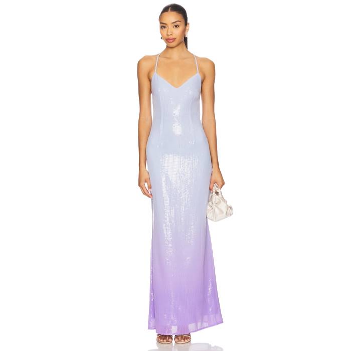 Runaway The Label 【 Niyah Maxi Dress Women Ice Blue Ombre 】 ドレス レディースファッション ドレス レディース 青色 ブルー