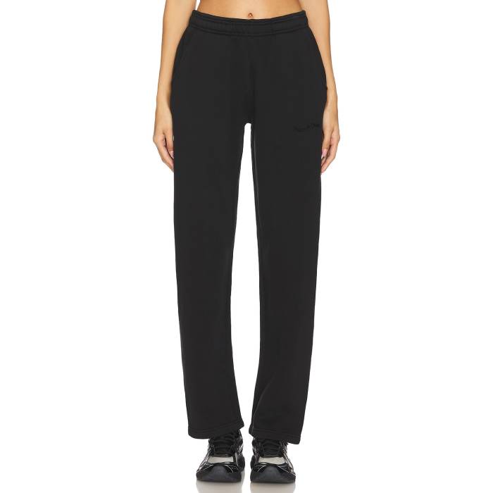 Museum Of Peace And Quiet 【 Wordmark Pigment Dyed Sweatpants Unisex Black 】 ロングタイツ レディースファッション ボトムス パンツ ユニセックス 黒色 ブラック