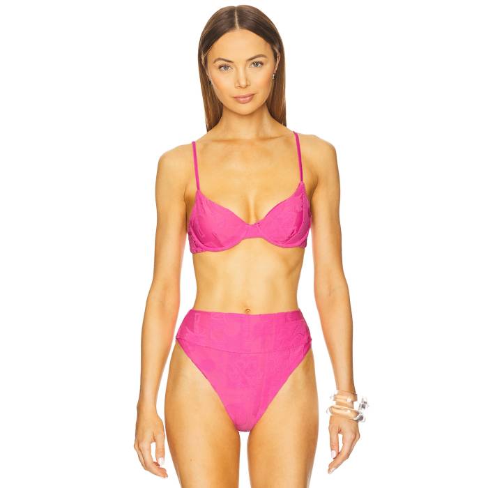 ビーチライオット Beach Riot 【 Camilla Bikini Top Women Strawberry Stand Terry 】 レディースファッション 水着 レディース