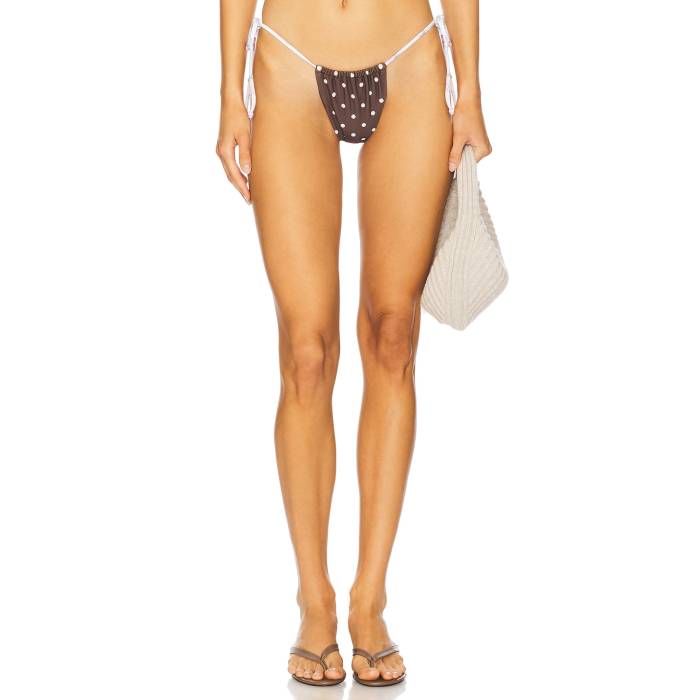 For Love \u0026 Lemons 【 Bay Bikini Bottom Women Chocolate 】 ズボン ボトムス レディース