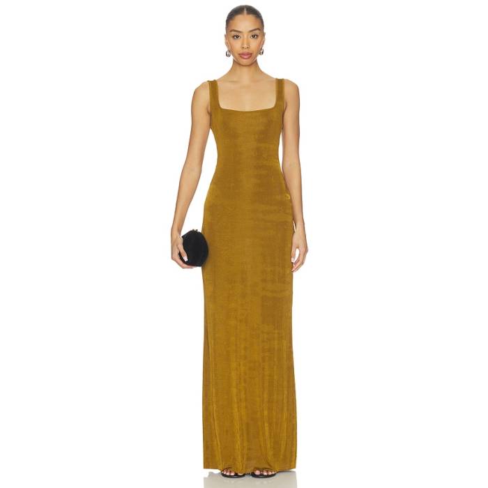 Seroya 【 Luna Dress Women Ochre 】 御召しもの レディース