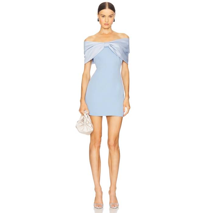 Sonya Moda 【 Belluno Mini Dress Women Azzuro 】 御召しもの レディース