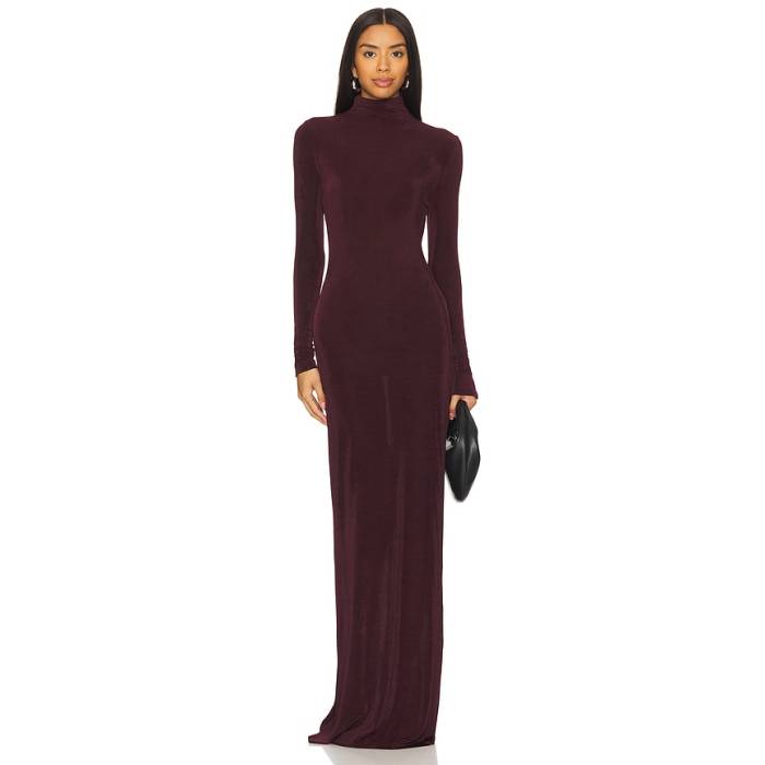 Seroya 【 Kim Maxi Dress Women Merlot 】 御召しもの レディース