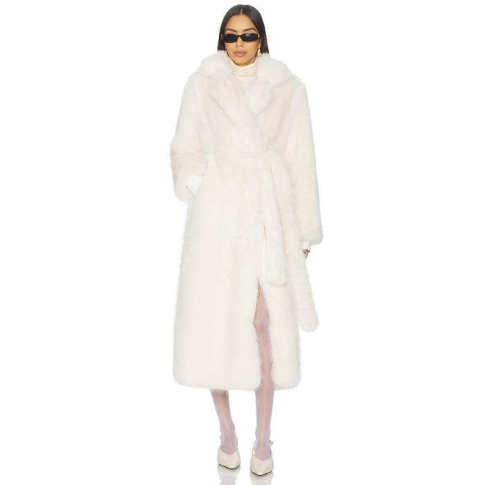 Sam. 【 Goldie Maxi Coat Women Ivory 】 レディース 象牙色