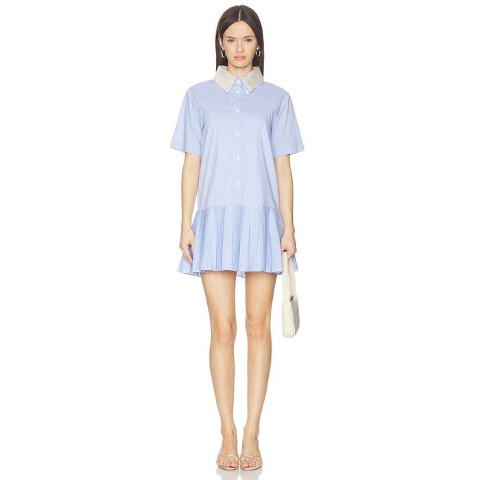 Maude Club 【 Dalton Dress Women Blue Plaid 】 ドレス レディース 青色 ブルー｜スニケス