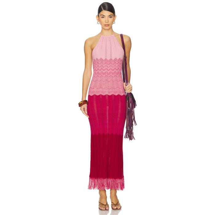 Capittana 【 Cornelia Degrade Dress Women Red 】 お召しもの レディース Red 赤・赤いこと
