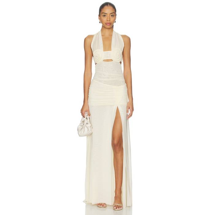 Bec + Bridge 【 Viola Spiral Maxi Dress Women Buttercream 】 御召しもの レディース