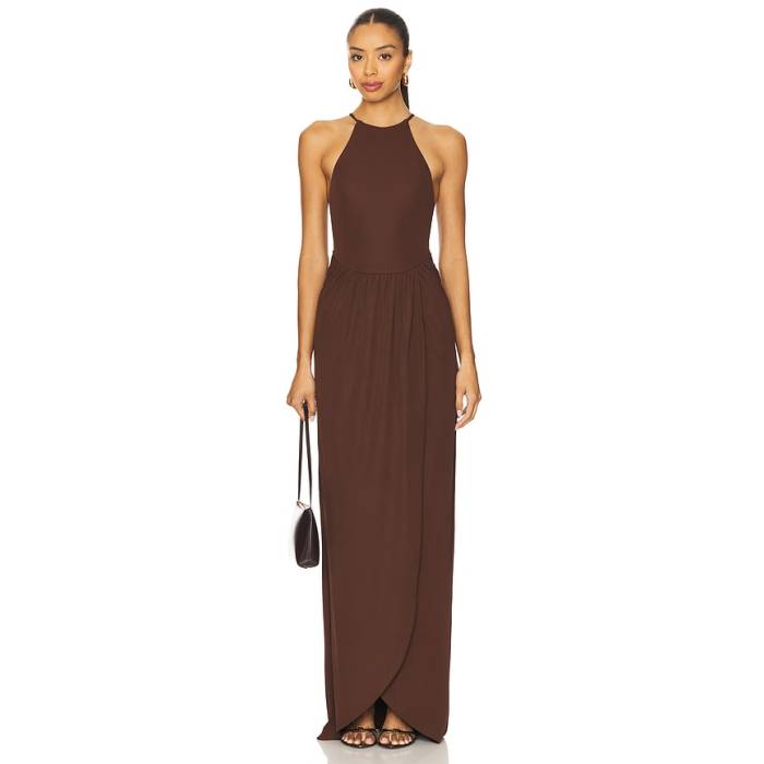 House Of Harlow 1960 【 X Revolve Milo Gown Women Brown 】 レディース 赤銅色 赤銅色