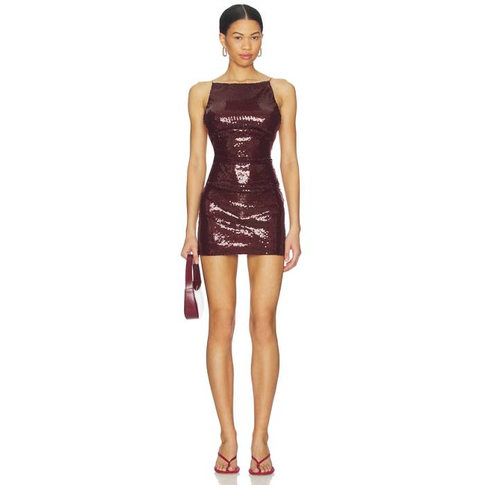 Bec + Bridge 【 Celestia Mini Dress Women Plum 】 お召しもの レディース