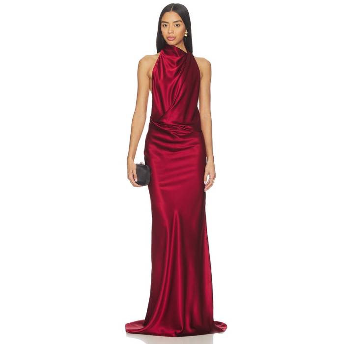 The Sei 【 Halter Drape Bias Gown Women Brick 】 レディース