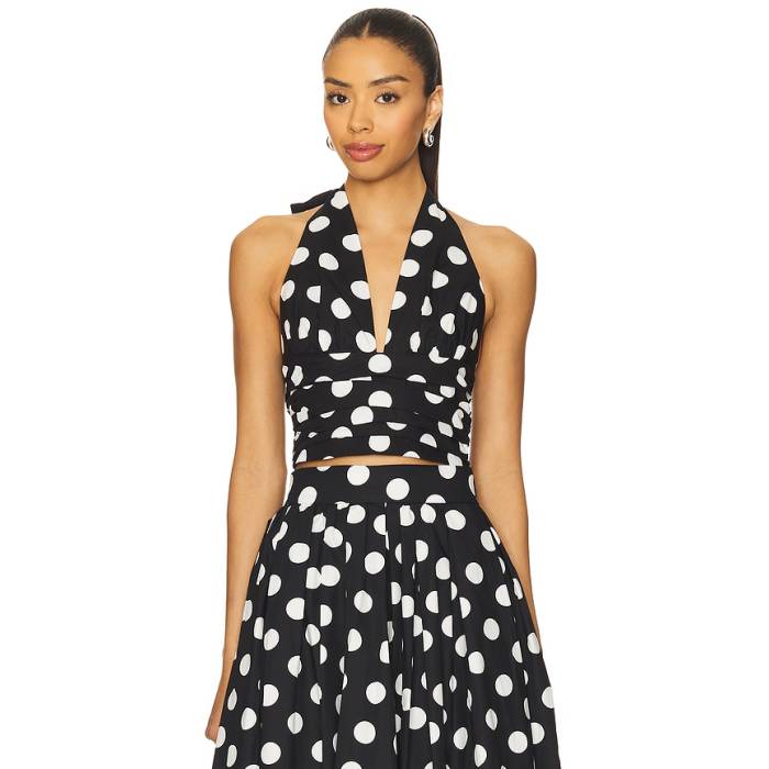 Sans Faff 【 Carlo Halter Top Women Polka Dot 】 レディース