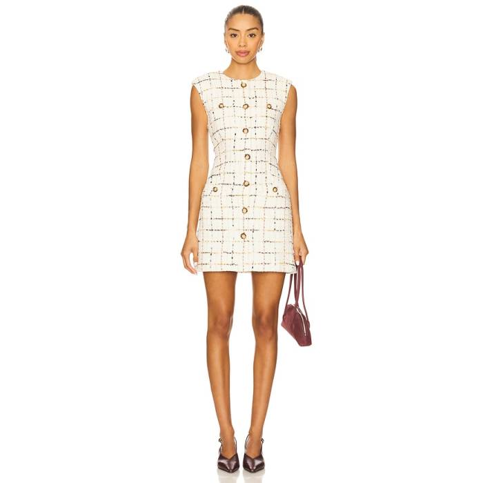 Veronica Beard 【 Tamara Dress Women Ecru 】 御召しもの レディース