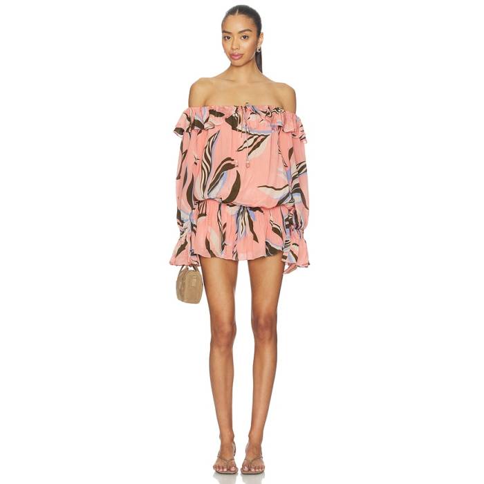 Rococo Sand 【 Off Shoulder Short Dress Women Pink 】 お召しもの レディース pink サクラ色