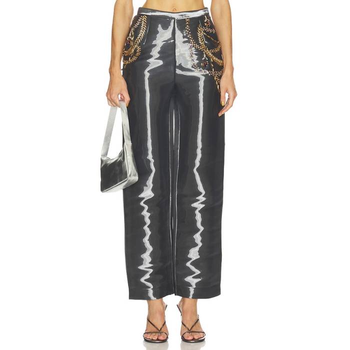 La Fuori 【 Vera Glass Pants Women Charcoal Grey 】 レディース 濃灰色 薄墨色 薄墨色