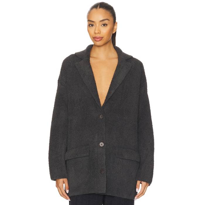 Barefoot Dreams 【 Cozychic Rib Oversized Notch Collar Blazer Women Carbon 】 ブレイザー レディース 炭素