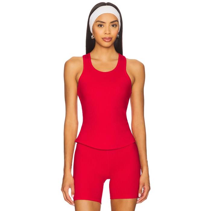 Year Of Ours 【 Ribbed Sporty Tank Top Women Cherry 】 貯蔵タンクいの一番 レディース