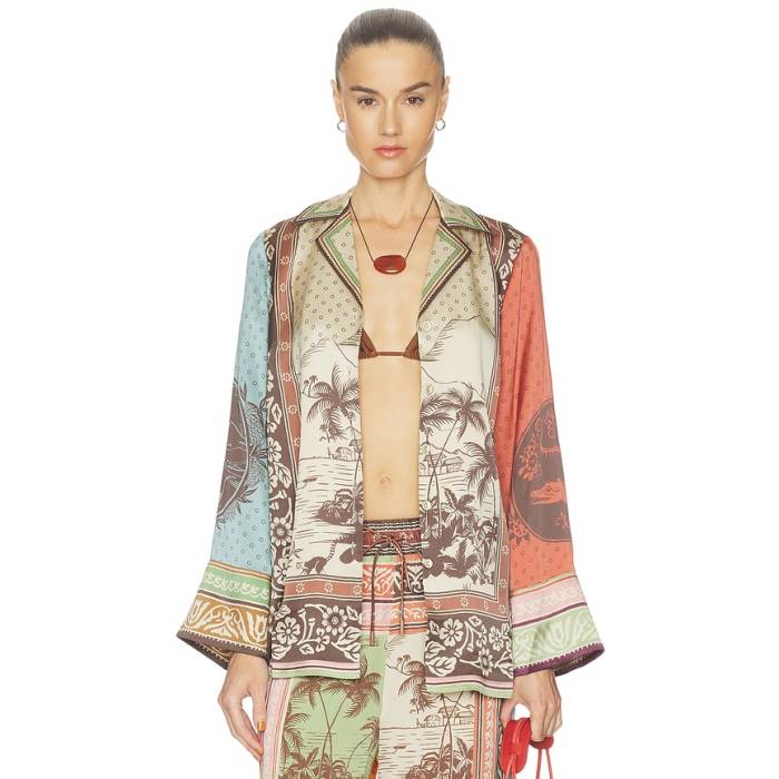 Alemais 【 Alberta Silk Shirt Women Multi 】 レディース