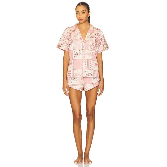 Homebodii 【 Equestrian Short Set Women Rose 】 レディース Rose サクラ色