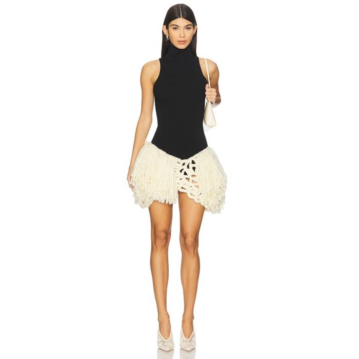 Magda Butrym 【 Crochet Bodysuit Women Black 】 上半身背広 レディース 黒いこと 黒いこと