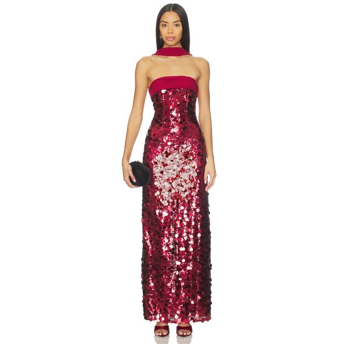 Majorelle 【 Millie Gown Women Bordeaux Red 】 レディース Red 赤・赤いこと