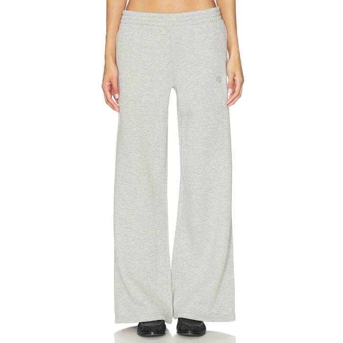 Anine Bing 【 Kacey Sweatpant Monogram Women Medium Heather Grey 】 レディース heather ギョリュウモドキ 薄墨色 薄墨色